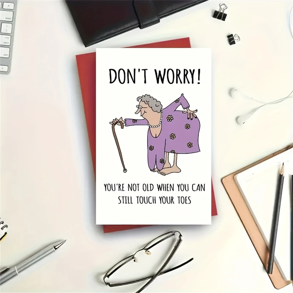 1 Шт. Забавная Поздравительная Открытка На День Рождения Для Сестры Мамы Бабушки -