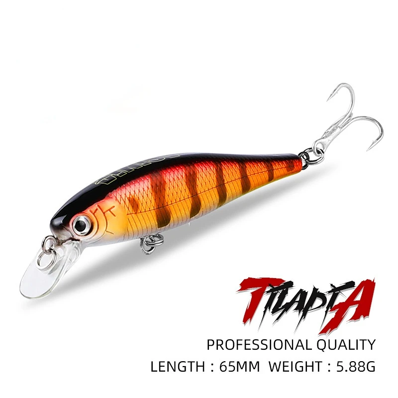 

New Sinking Minnow Fishing Lure 5.88g 65mm Bass Baits Seabass Pike Isca Artificial Pesca Accesorios Mar Peche En Mer Leurre