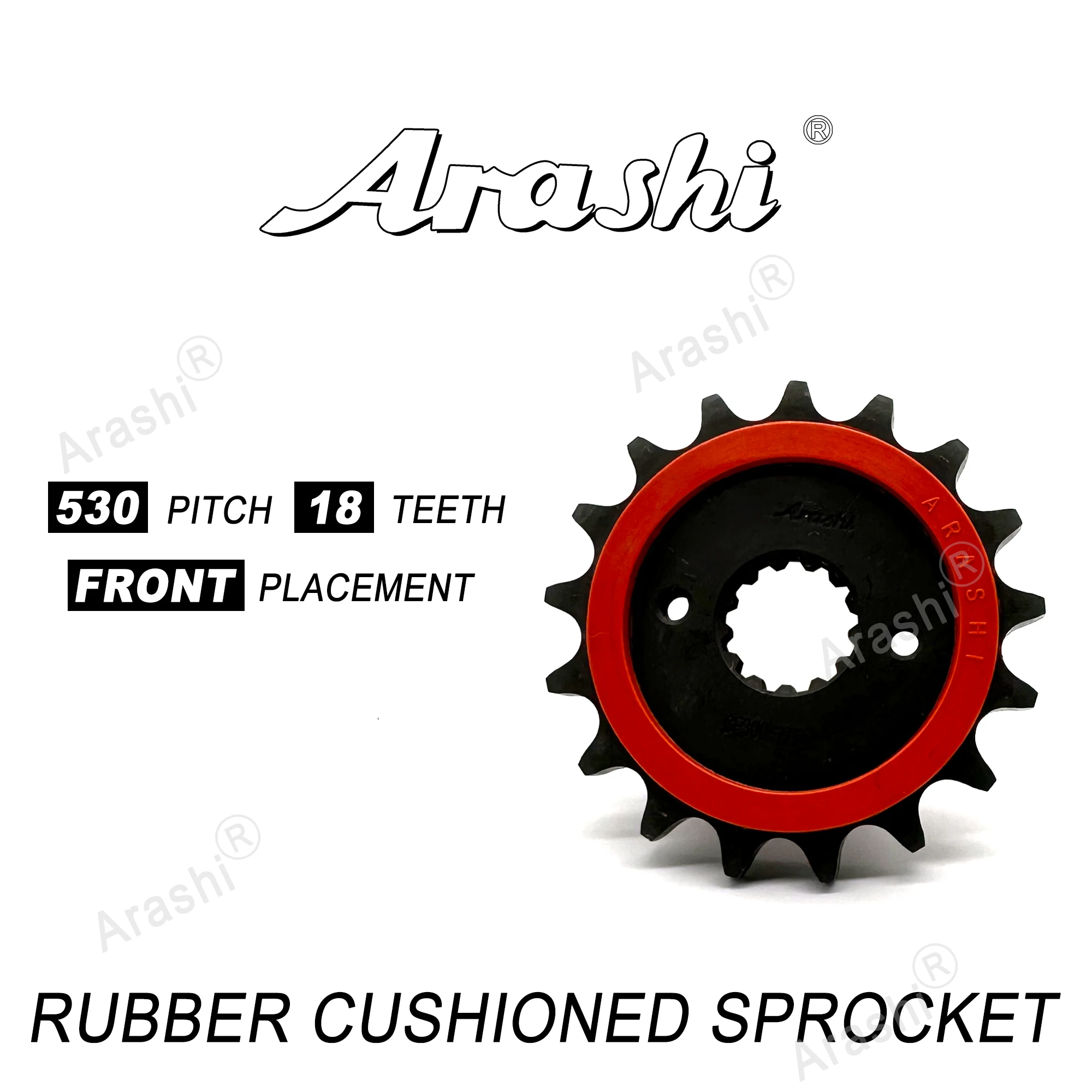 Комплект передних задних приводных звездочек Arashi 18T / 43T для SUZUKI GSXR 1300 Hayabusa Gen2 2008-2020