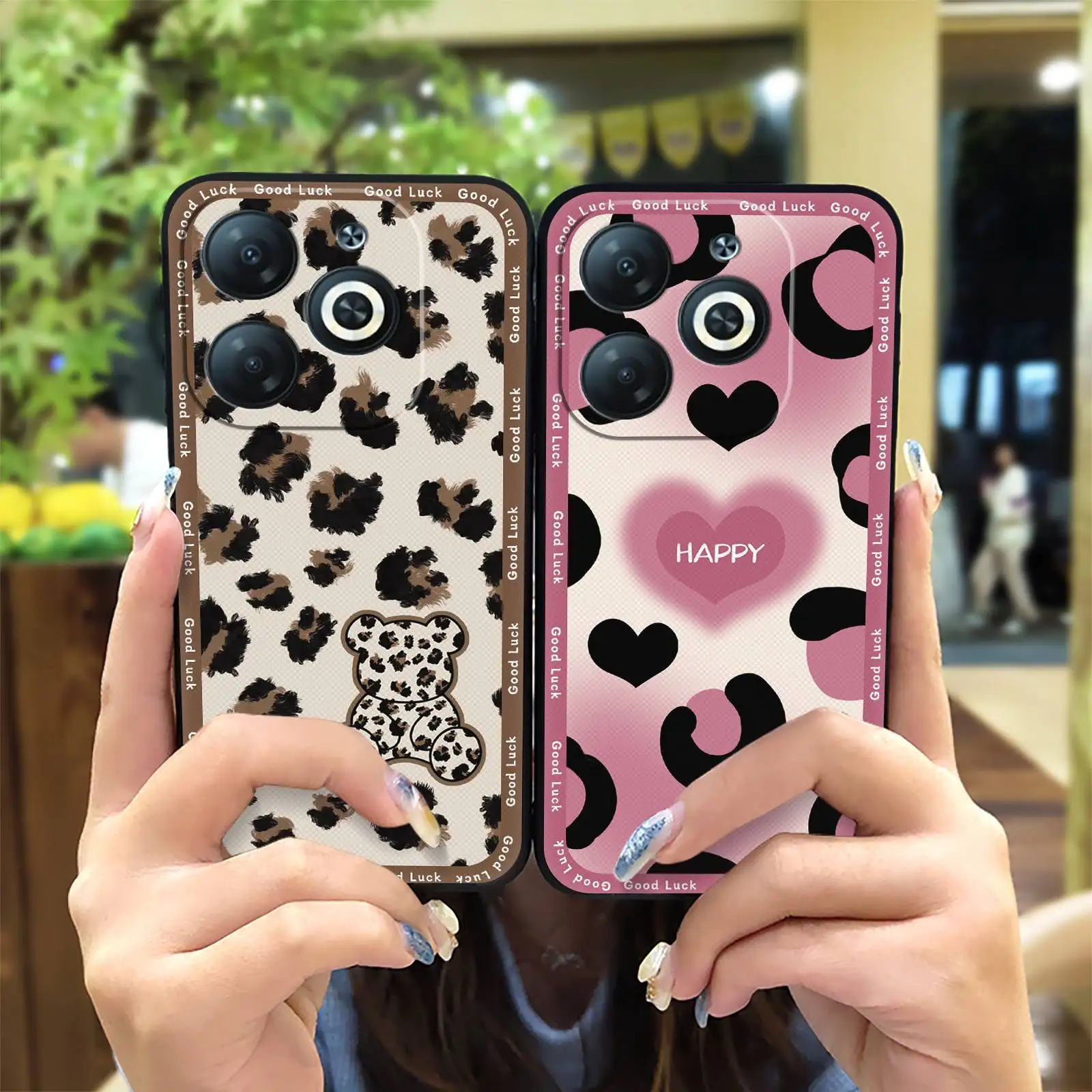 Мягкая искусственная задняя крышка для Itel P55 4G/P55T/P55