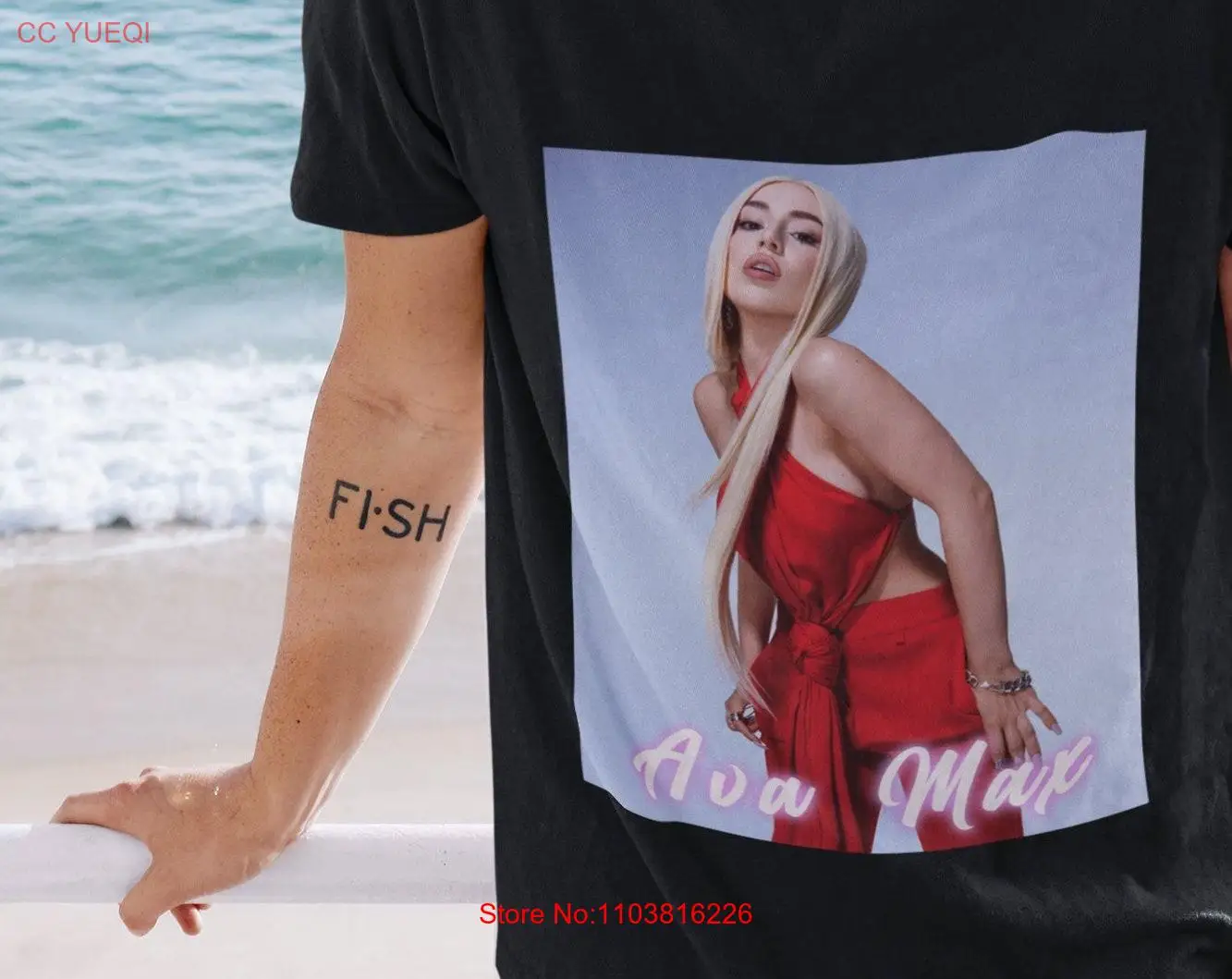 Фото Футболка Ava Max SweaT Merch Одежда с длинными или короткими рукавами №1