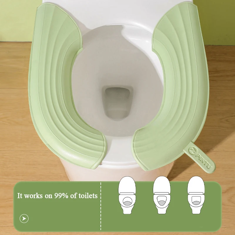 

Waterpoof Soft Toilet Seat Cover Bathroom Washable Closestool Mat Pad Cushion O-V-U EVA Toilet Seat Bidet Toilet Cover Universal