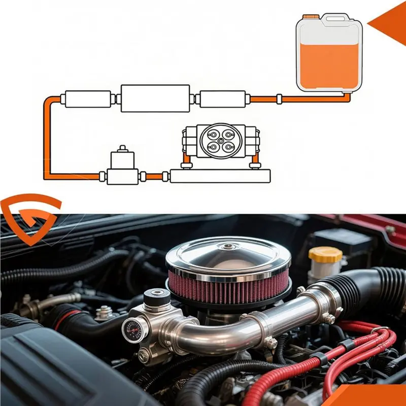 Манометр давления топлива ABKU 1-5 PSI, универсальный регулятор давления топлива, комплект топливного насоса для карбюратора с манометром 0-15 PSI (art.: 3920d946bb250) - 3920d946bb250