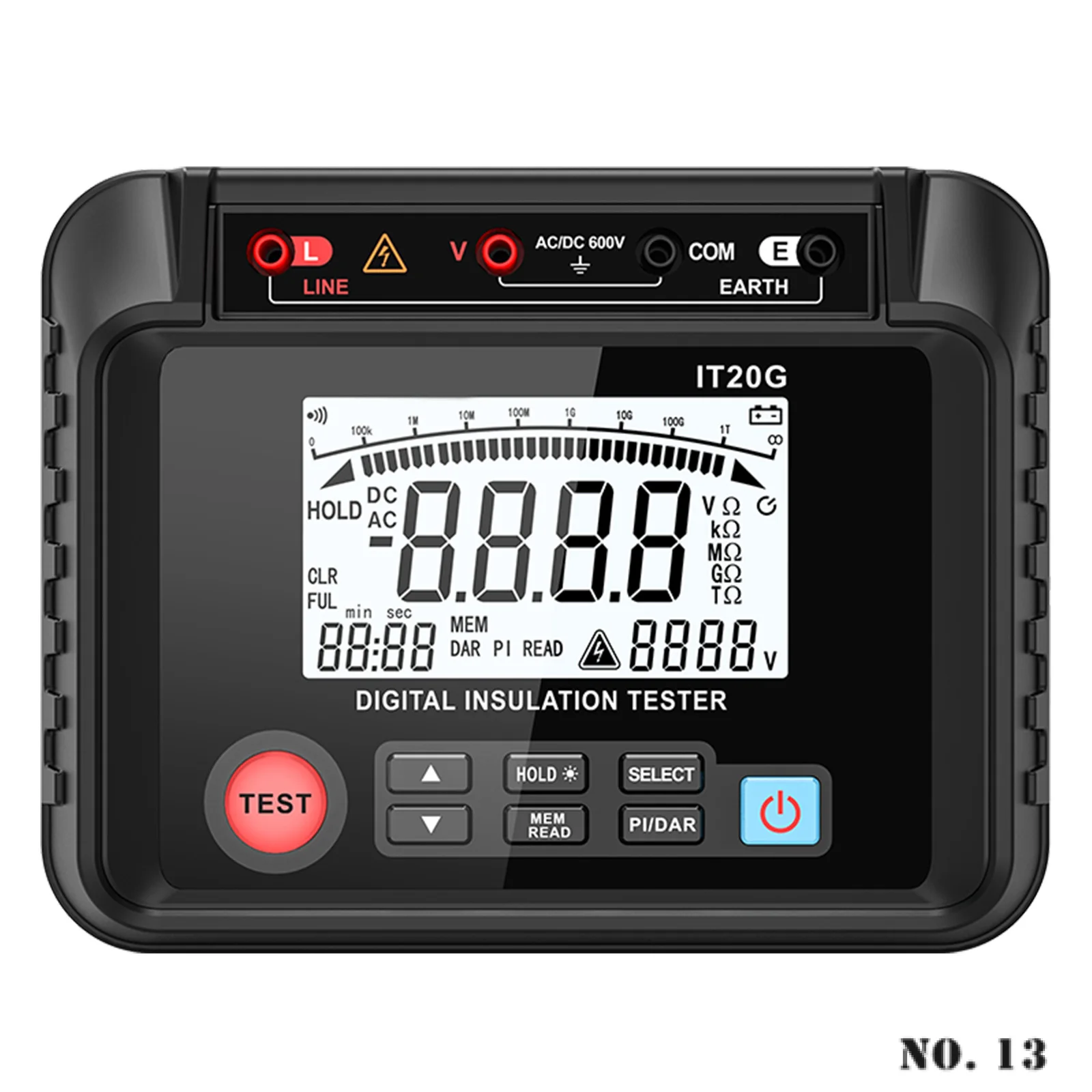 

Insulation Resistance Tester 2500V Megohmmeter Digital Electrician Grounding Resistance Meter High-voltage Electronic Shaker