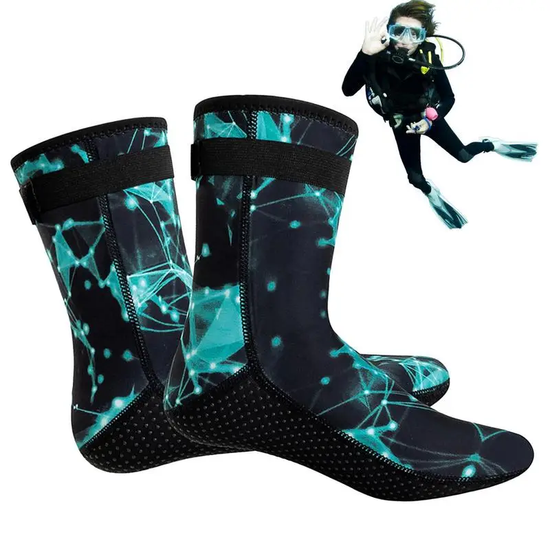 

Unisex Wetsuit Socks 3mm Neoprene Thermal Diving Socks Anti-Slip Sport Scuba Socks Water Booties for Snorkeling Surfing Kayaking