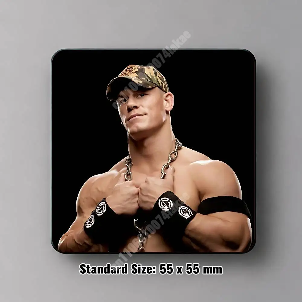 Фото Магнитная наклейка J-John C-Cena Legend You Can't See Me, многоразовая наклейка на холодильник для металлических поверхностей, магнитный маркер №4