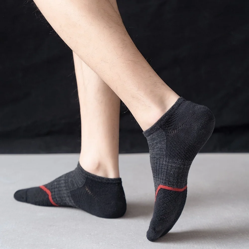 5 Pairs New Professional Terry Reinforcement Pressure Women Sports Socks Thickened Outdoor Running Men Athletic Socks