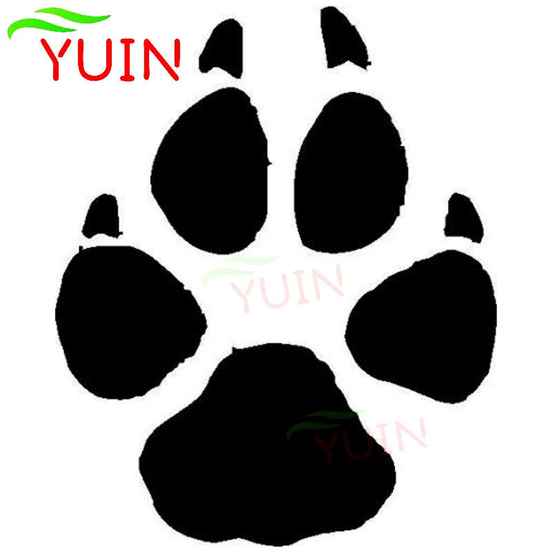 

Pet Dog Cat Paw Print Car Sticker Body Decoration Cute Creative Cartoon Cars Supplies Fashion Cover Scratches Waterproof Decal