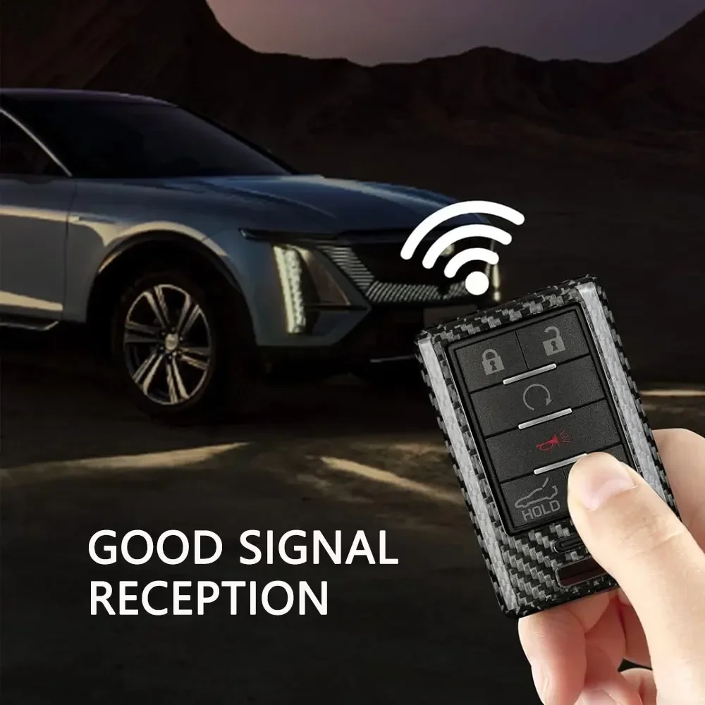 Чехол для ключей из углеродного волокна Chevrolet Chevy Corvette C7 защита Cadillac ATS CTS DTS XTS SRX STS