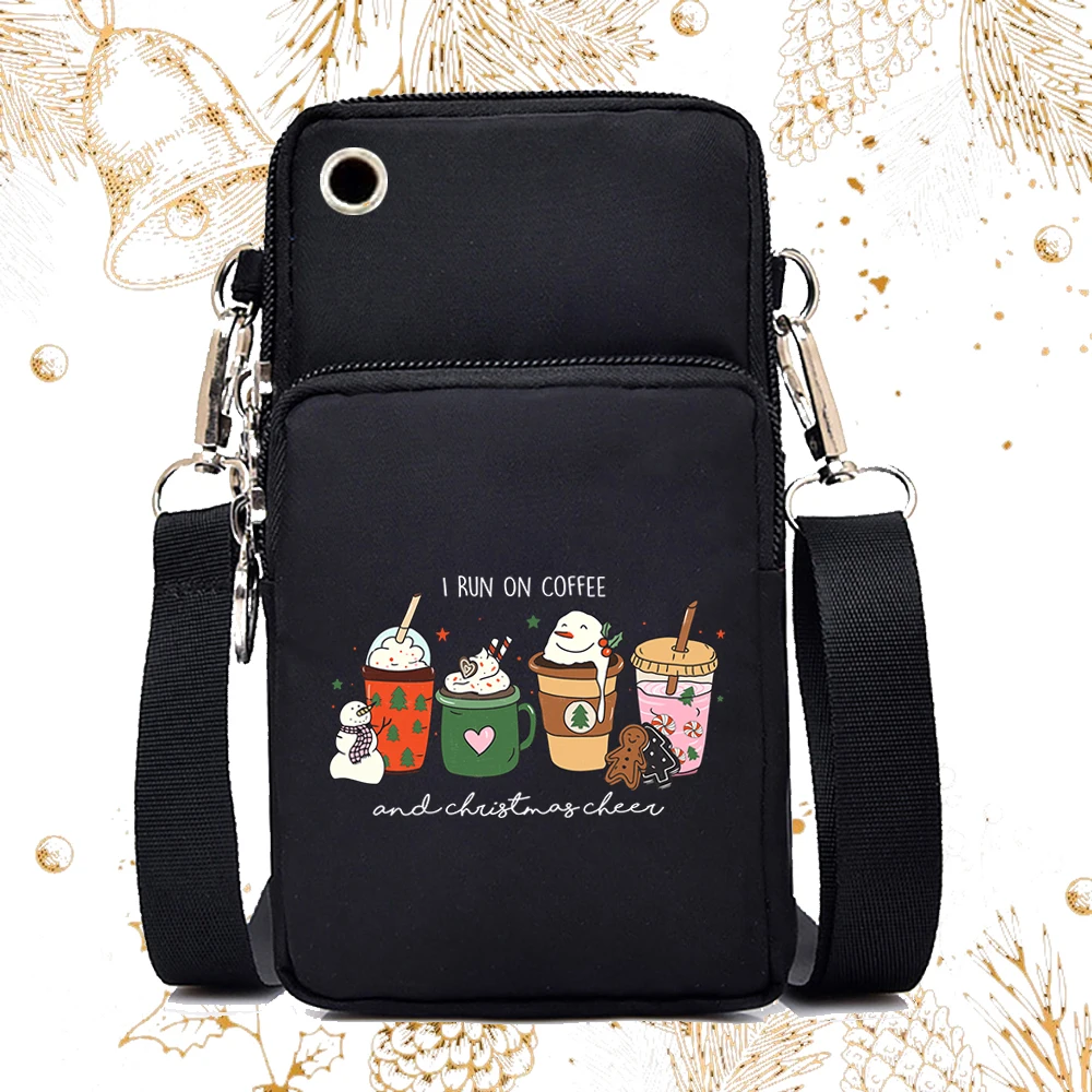 Small Crossbody Bags for Women Tis The Season Print Fashion Christmas Mini Mobile Phone Bag Funny Xmas Gift Woman Purse Handbags