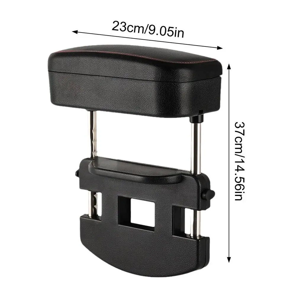 

Автомобильный подлокотник, подставка для локтя с ящиком для хранения, регулируемая высота, автоматический зазор сиденья, локоть, автоконсоль, боковой подлокотник, усиленная подушка