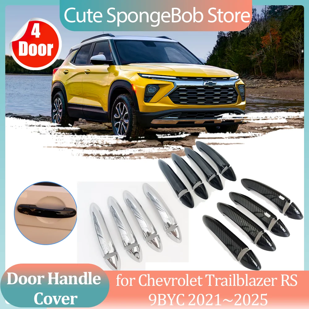 Автомобильная ручка для Chevrolet Trailblazer RS 9BYC 2021 ~ 2025 2022 черная наклейка на дверную