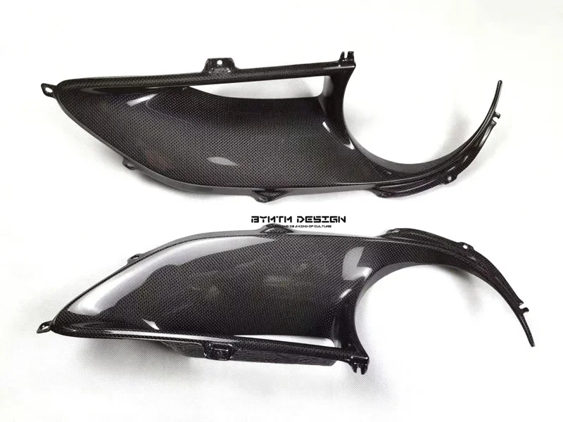 Задний выпускной абажур из сухого углеродного волокна полотняного переплетения