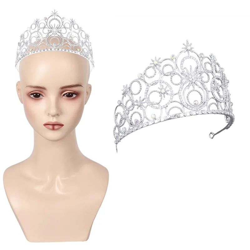 Glinda повязка на голову для косплея Wicked Маскировка взрослых женщин Корона головные