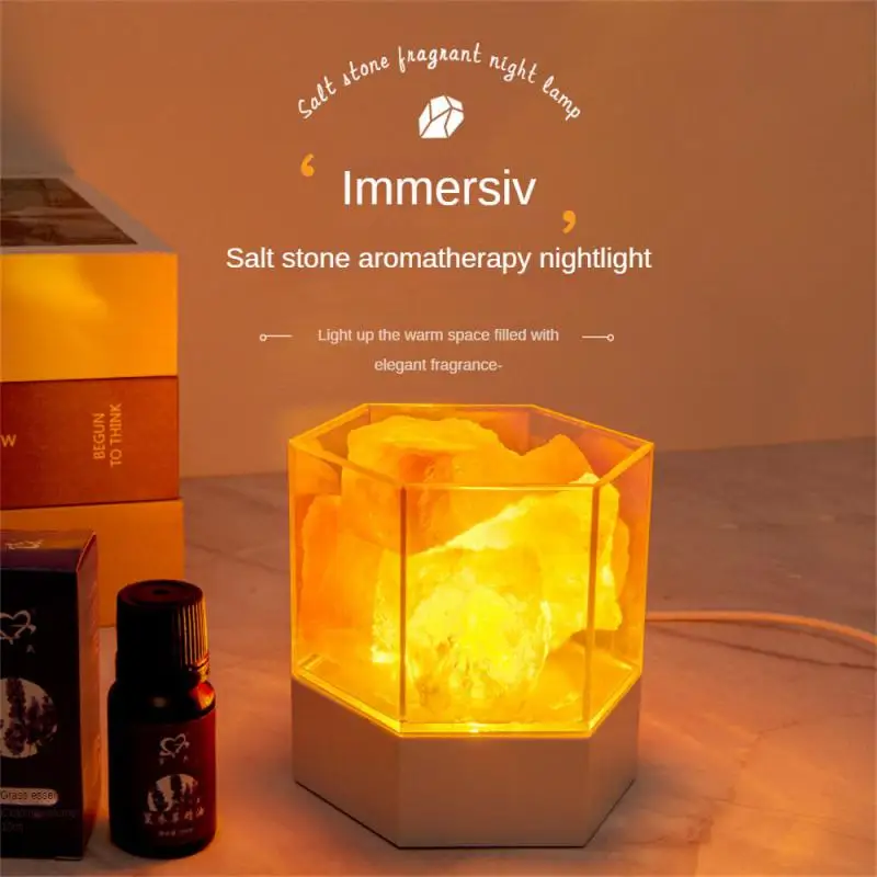 

USB Salt Stone Lamp Aromatherapy Night Light Air Purification Aromatic Salt Lamp Lamp