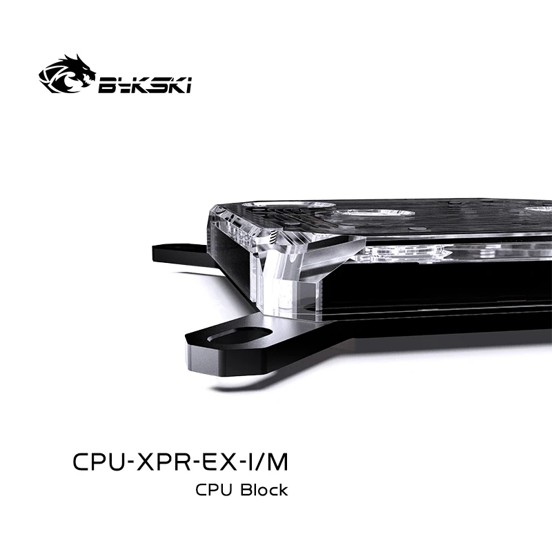Bykski акриловый водяной блок процессора для INTEL LGA17001800115X AMD Ryzen 9 AM5 AM4 0,08 мм микроканальный радиатор водяного охлаждения (art.: 3920cccccef42) - 3920cccccef42