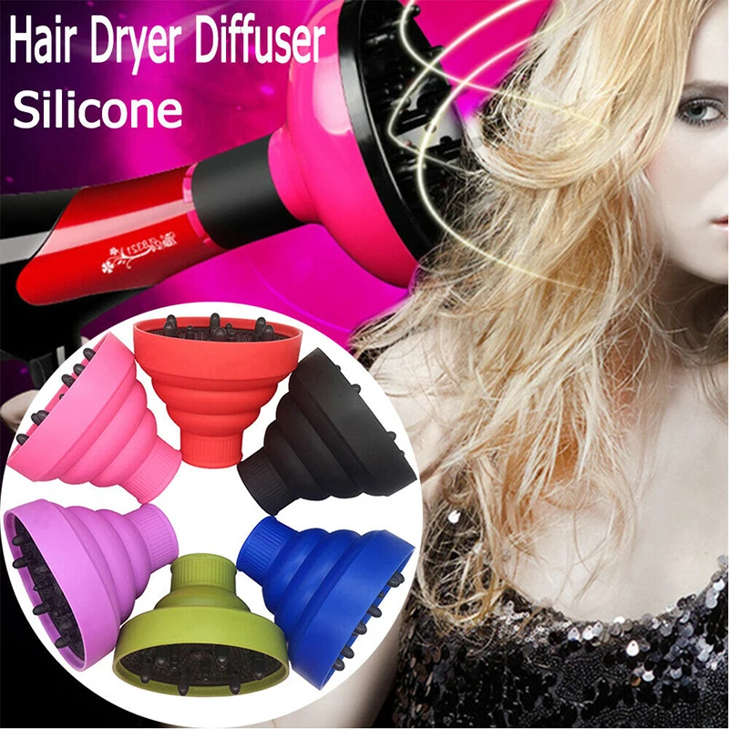 

1Pc High Temperature Resistant Silica Gel Hairdryer Diffuser Hair Curl Hairdressing Hair Dryer Diffuser Universal