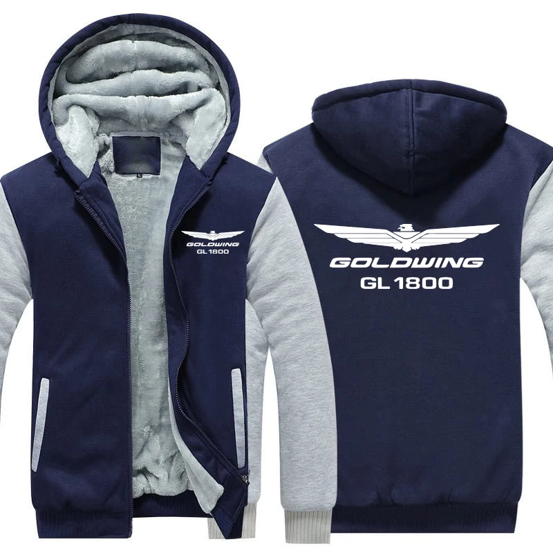 

Autumn and Winter Honda Jinyi Motorcycle New Fashion Plush Zipper Bodysuit Men's Hoodie Outdoor Apparel Casual Street Wear
