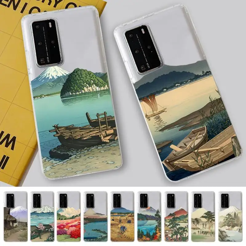 

YNDFCNB Mount Fuji Phone Case for Samsung S10 20 22 23 A10 40 for Xiaomi10 Note10 for Huawei P50 20 Honor60 70