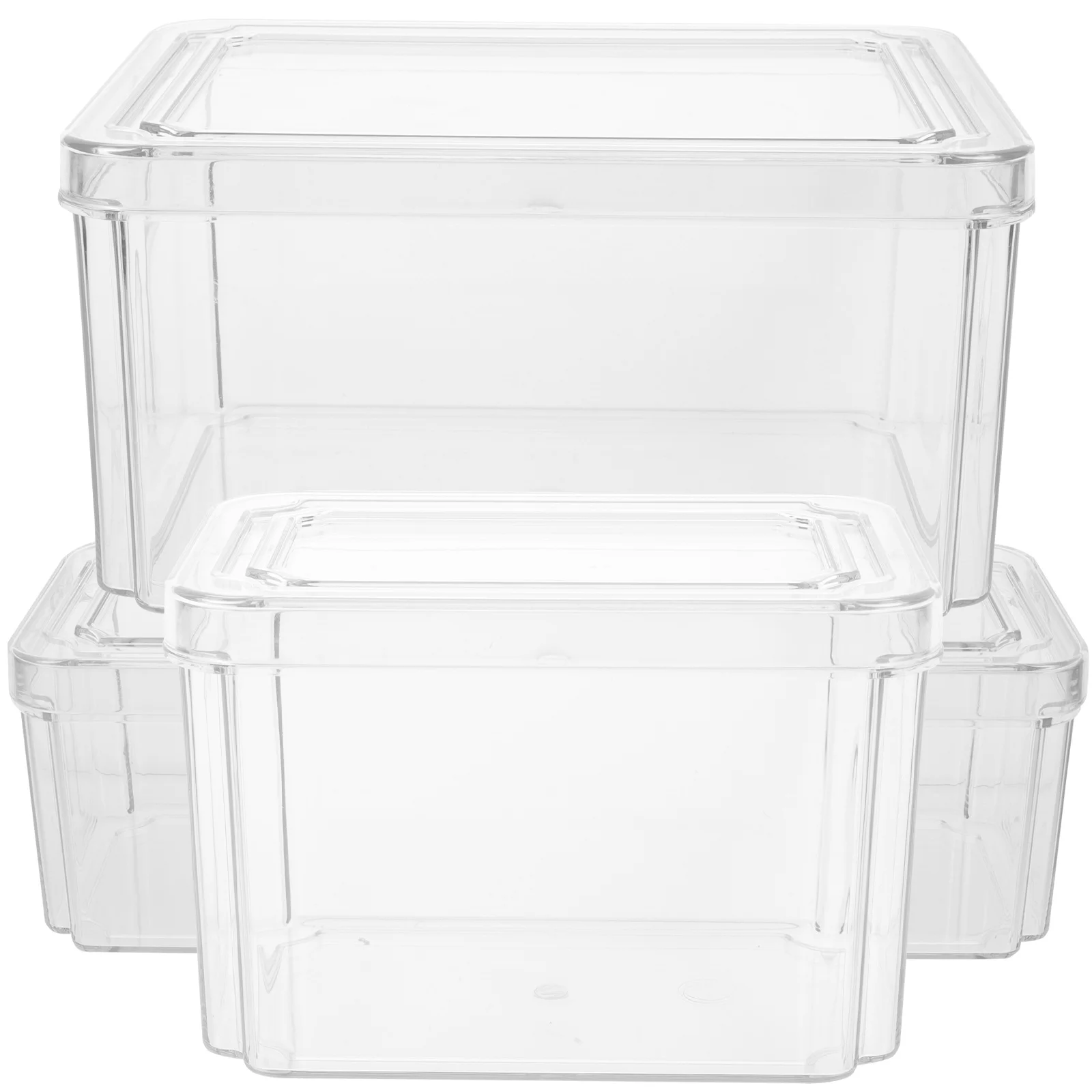 

Vegetable Bins Fresh Fridge Storage Box Containers Keeper Organizer Refrigerator Fruit Crisper Stackable Freezers Cereals Drinks