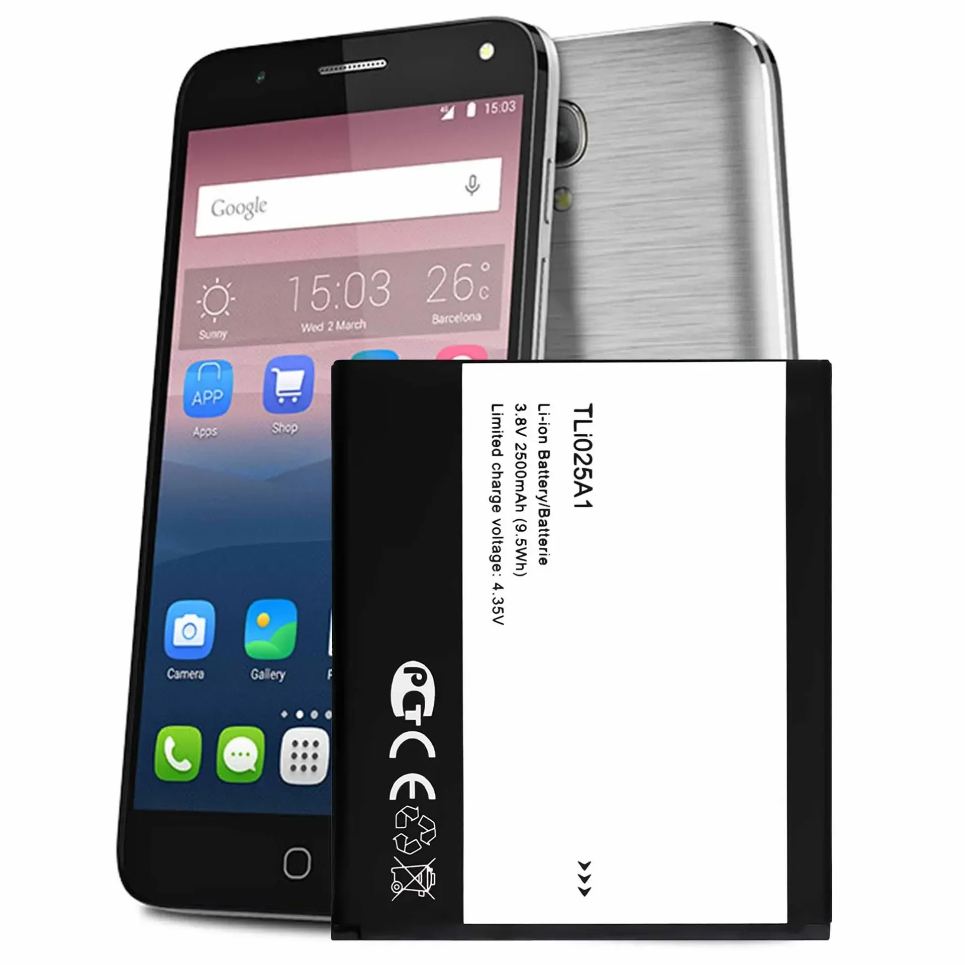 Высококачественная сменная батарея для мобильного телефона Alcatel Pop4 5051X 5051D Tli025A1