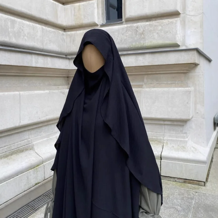 Накидка Химар никаб джазовый креп треугольник ислам мусульманские женщины