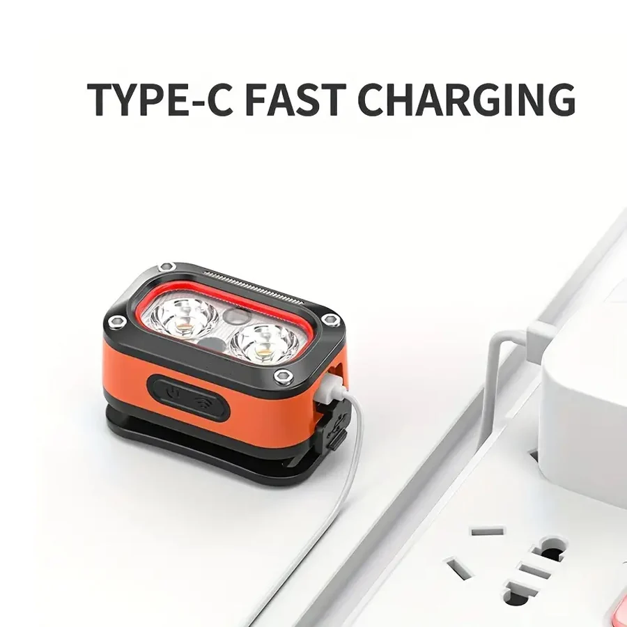 Светодиодный налобный фонарь рабочая фара с перезаряжаемым датчиком движения