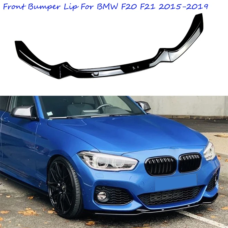 

3 PCS Car Front Bumper Lip Splitter Spoile Spoiler For BMW 1 Series F20 F21 2015~2019 LCI 116i 118i 120i M135 M140i M-Pack Style