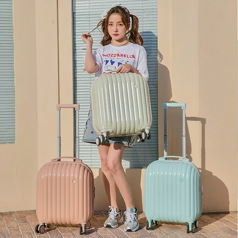 Trolley Luggage Set Spinner Women Suitcase Wheels Carry on Luggage zipper travel suitcase on wheels ABS+PVC lightweight luggage