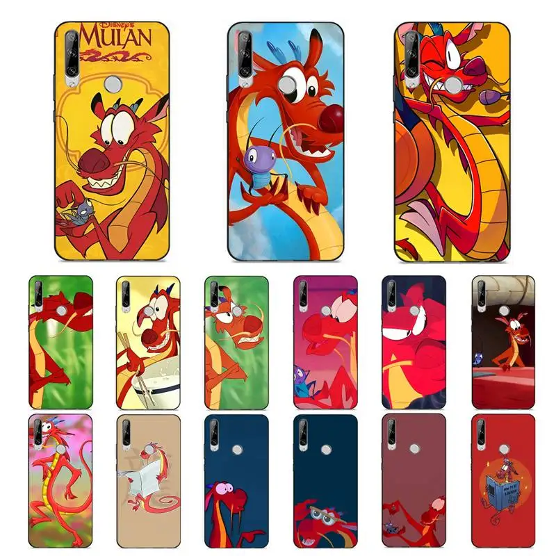 

Disney movie Mulan Mushu dragon Phone Case for Huawei Y 6 9 7 5 8s prime 2019 2018 enjoy 7 plus