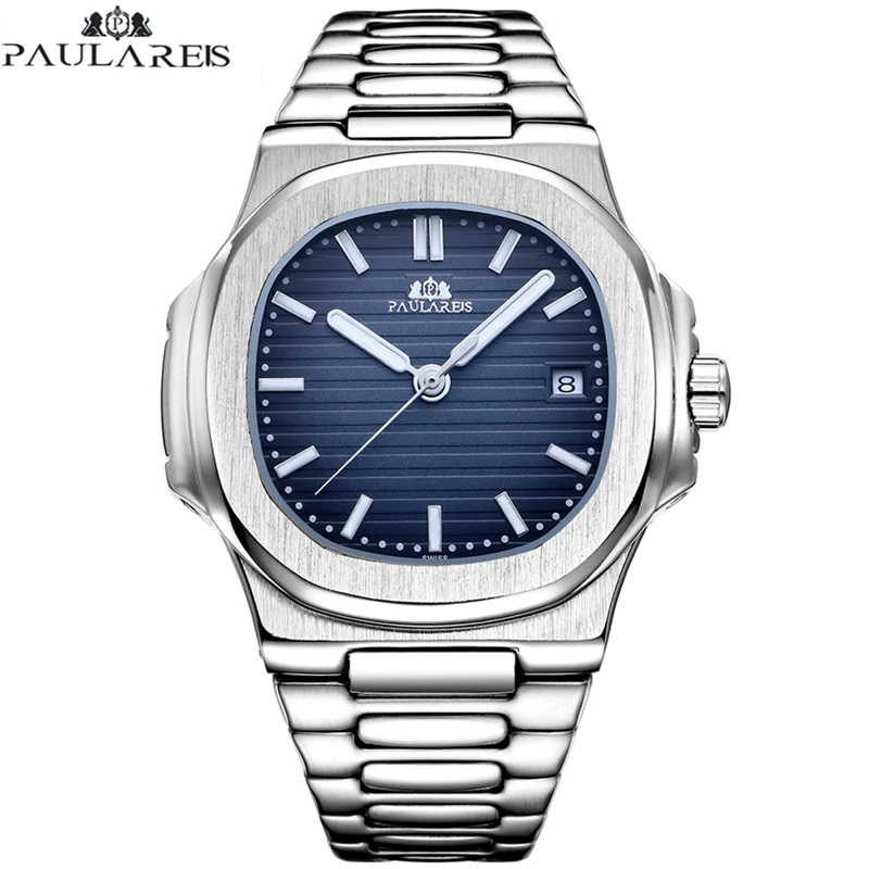 Мужские автоматические часы Relojes Para Hombre s 2022 роскошные стальные новые брендовые