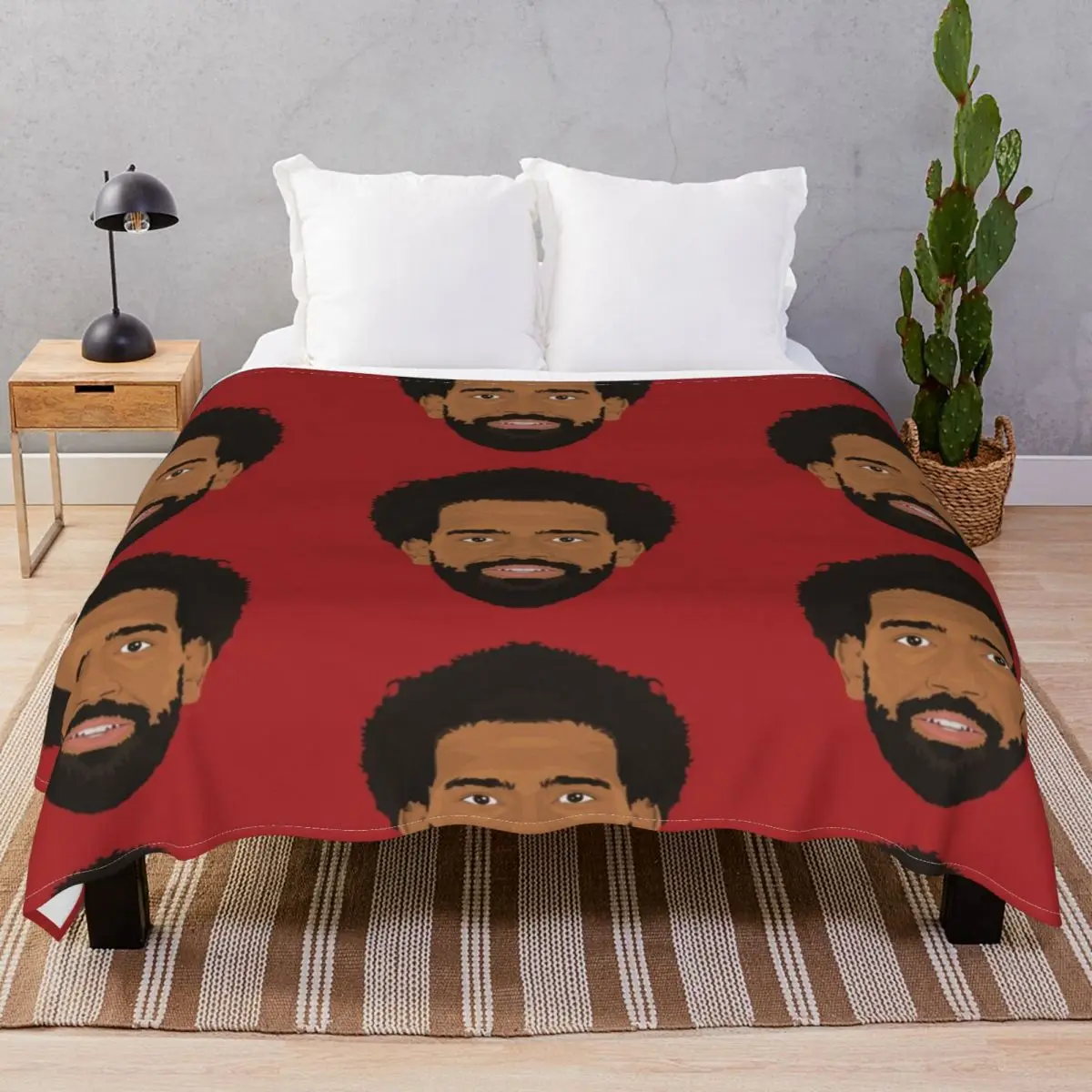 Mo Salah Blankets Coral Fleece Plush Decoration Fluffy Throw Blanket for Bed Home Couch Travel Office