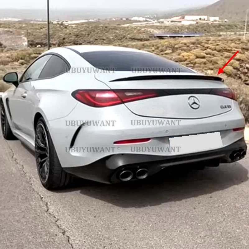 Для Mercedes-Benz CLE Coupe 2024+ C236 CLE260 300 CLE53: Высококачественный неокрашенный задний спойлер (лип-спойлер) из АБС-пластика для стайлинга автомобиля (art.: 3920db2caf50e) - 3920db2caf50e