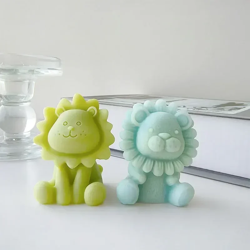 Силиконовая форма в виде льва мыло ручной работы животное сделай сам для