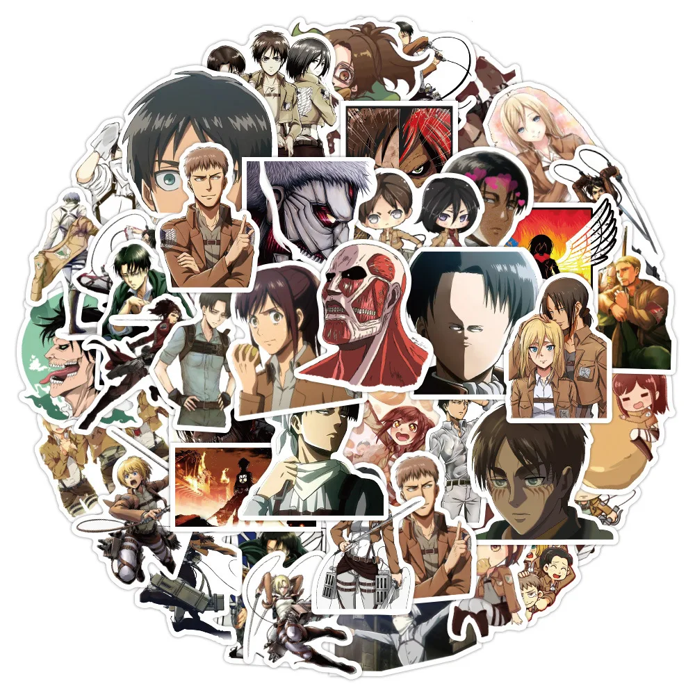 

C2654 Anime Stickers Attack On Titan Shingeki no Kyojin Skateboard Suitcase Luggage Motorcycle Cartoon Stickers Kid Toy Decal