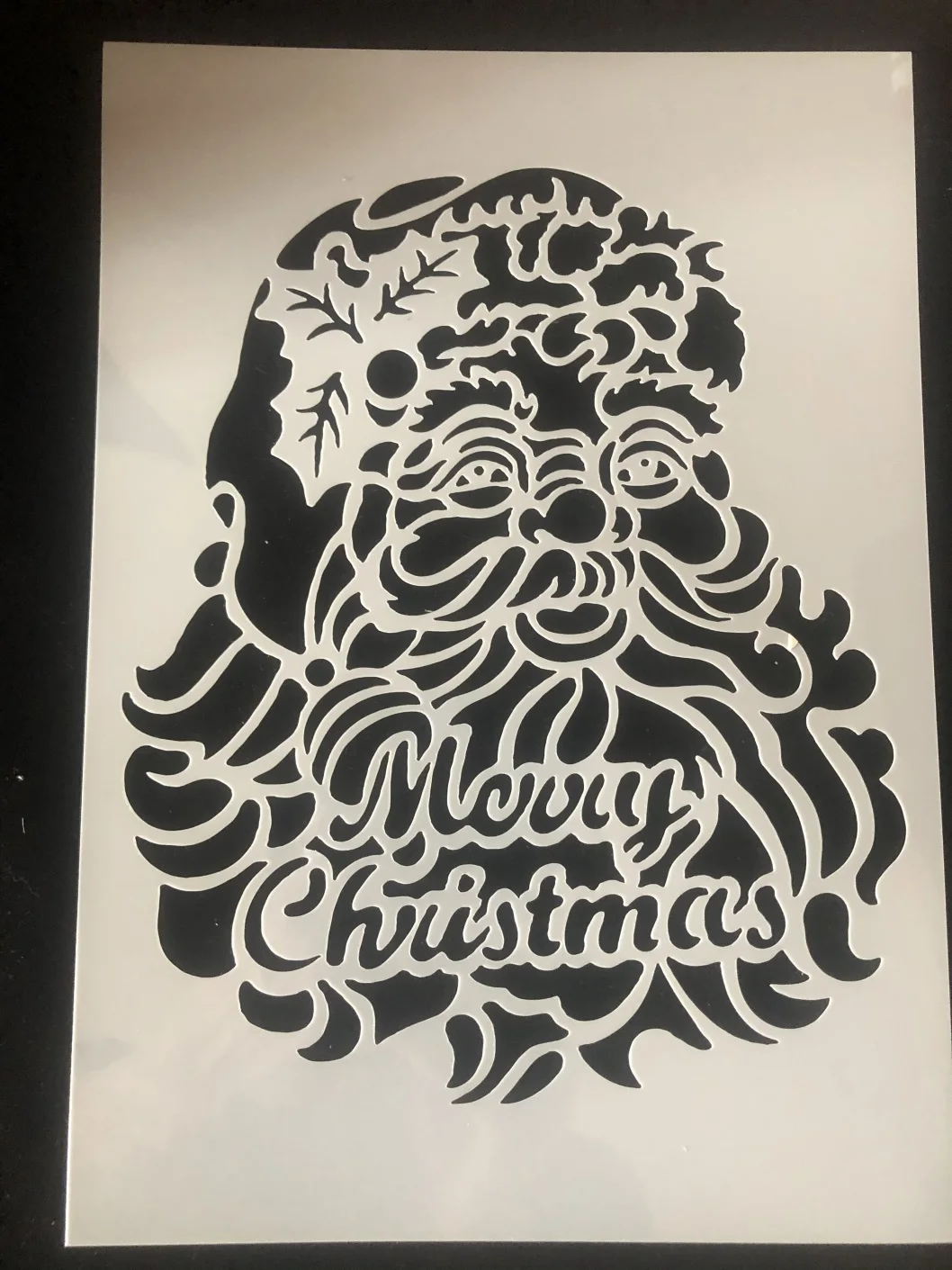 

A4 29cm Merry Christmas Santa Clause DIY Layering Stencils Wall Painting Scrapbook Coloring Embossing Album Decorative Template