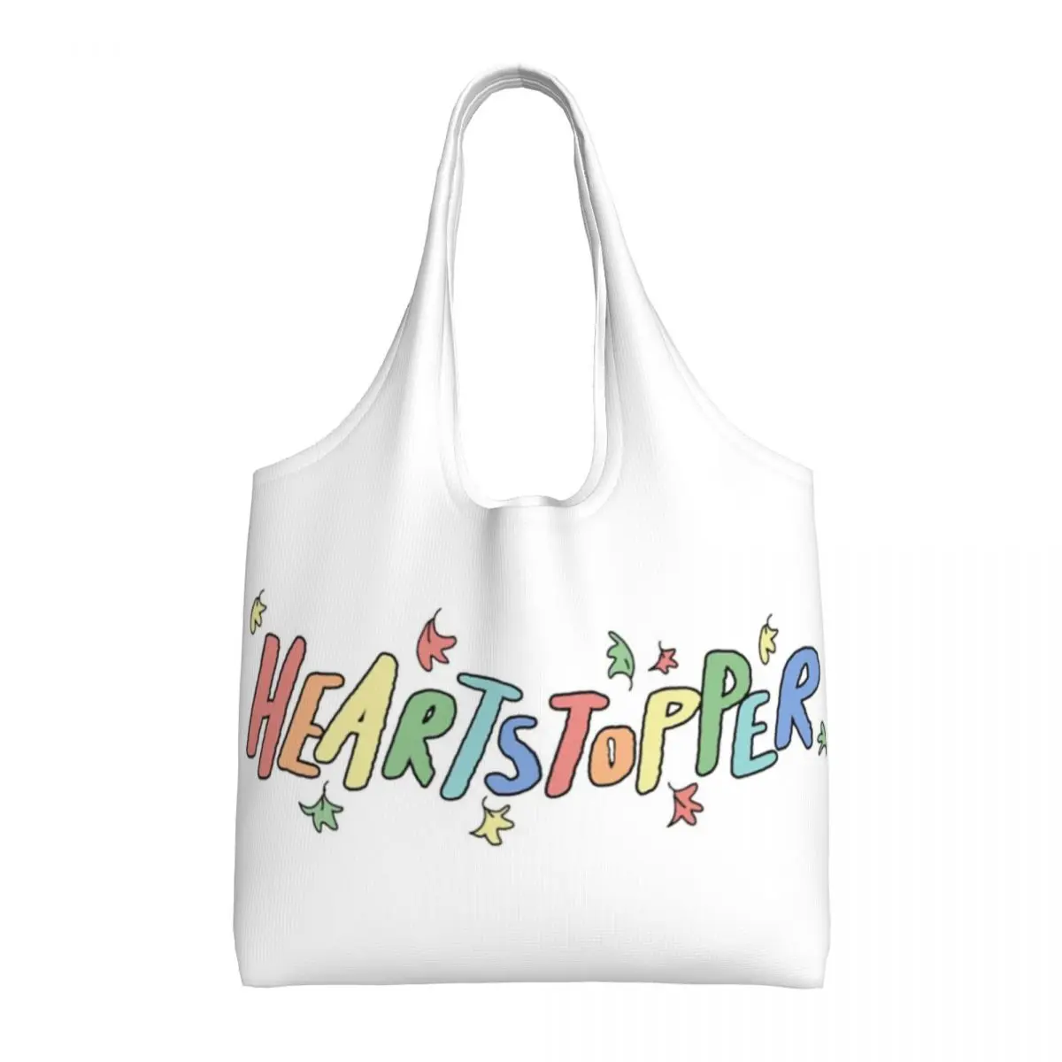 

Цветная сумка-шоппер с логотипом сердечка любовь комикс многоразовые сумочки тканевая рабочая сумка-шоппер студенческие дизайнерские сумки для покупок