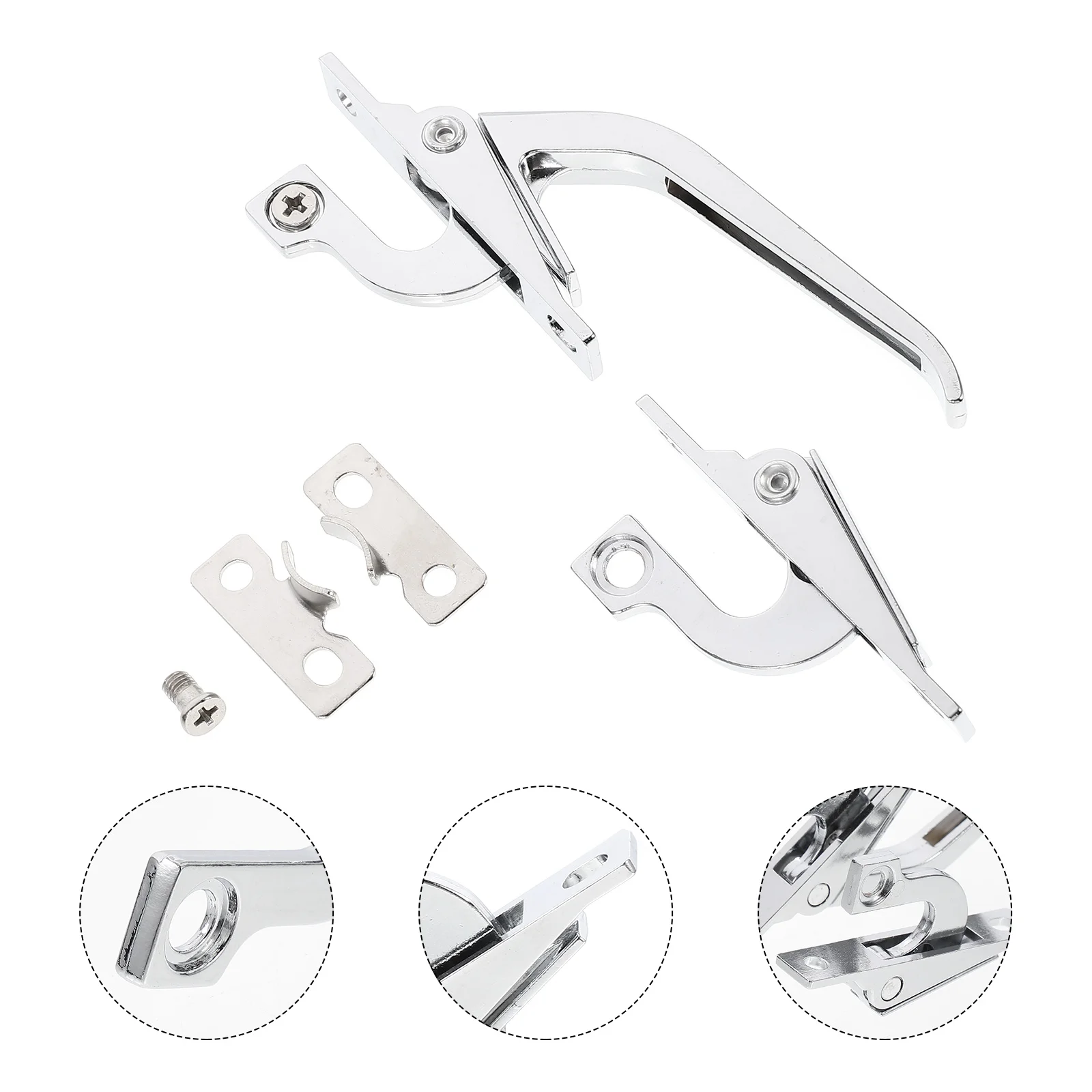 

1 Set Zinc Alloy Hasp Lock Handle Door and Window Buckle Lock Handle