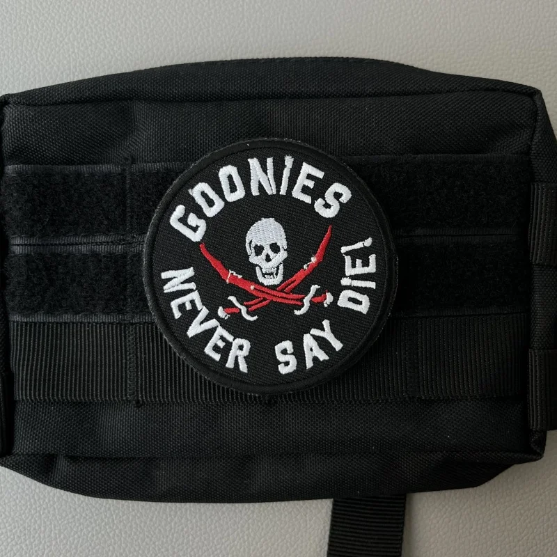 Двойные мечи с черепом вышивка тактический крючок и петля на одежде Любительский