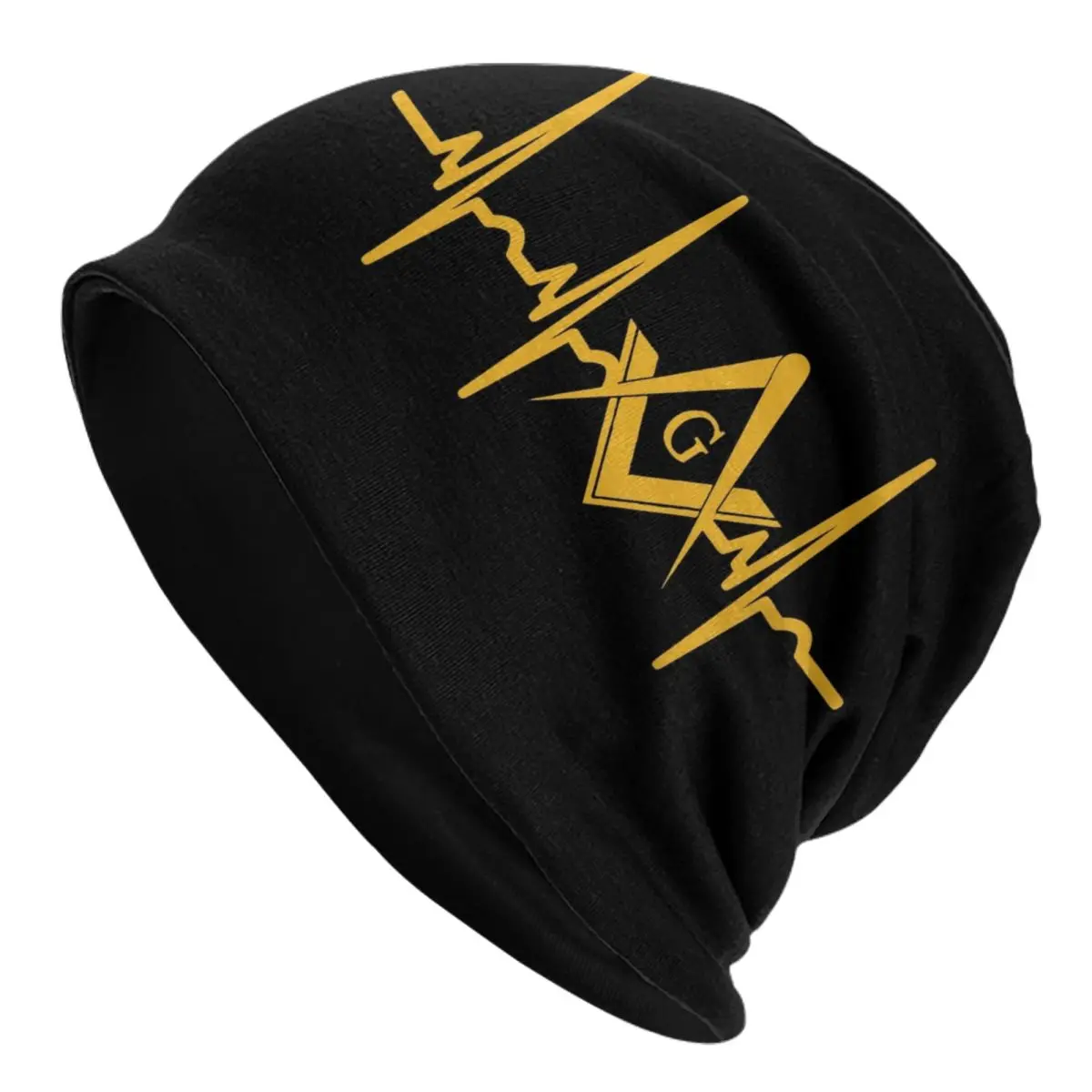 

Heartbeat Freemason Skullies Beanies Caps Unisex Winter Warm Knitted Hat Street Adult Masonic Mason Bonnet Hats Outdoor Ski Cap