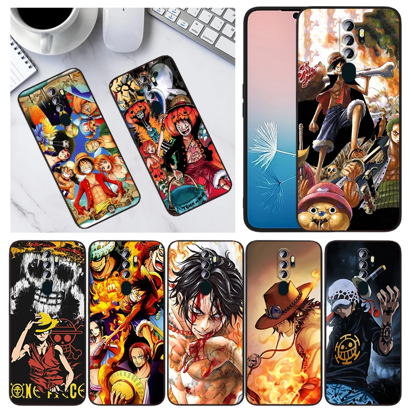 

Hot Anime One Piece Luffy For OPPO A94 A93 A74 A73 A72 A53S A53 A55 A31 A16K A12E A1K A12 A11 A9 A5 2020 Black Phone Case Capa