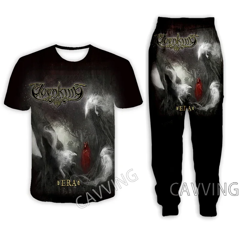 Повседневная футболка с 3D принтом Elvenking + штаны для бега брюки костюм одежда