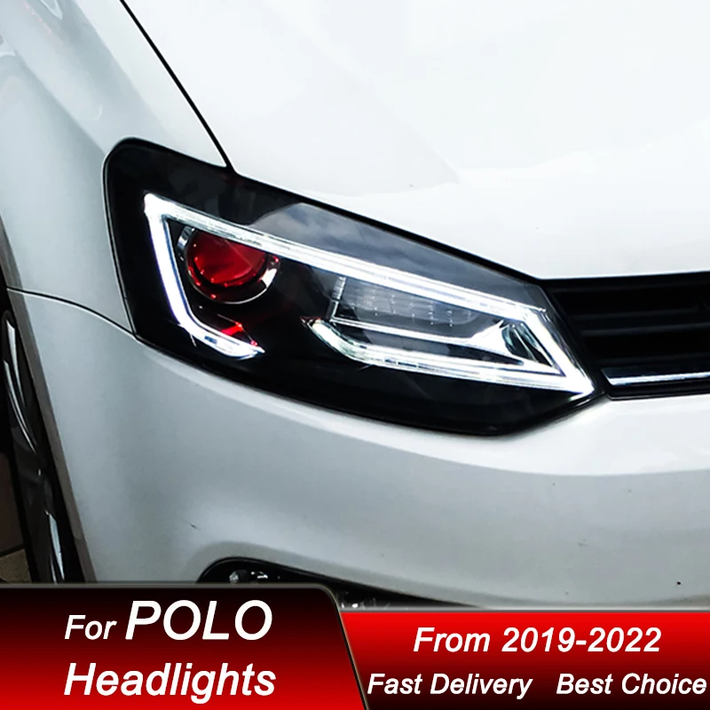 Автомобильные фары для VW POLO 2019-2023 новый стиль Стандартная автомобильная фара в