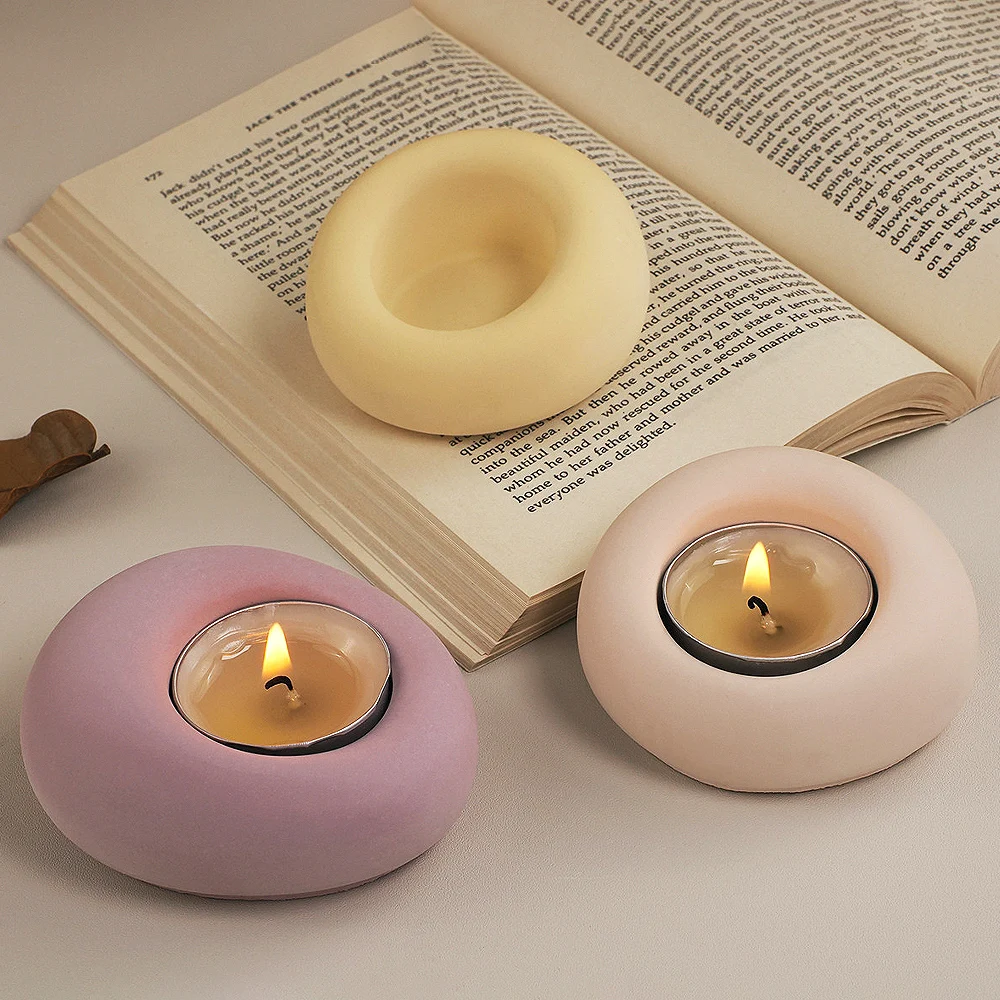 Асимметричный пузырьковый подсвечник силиконовая форма сделай сам Круглый