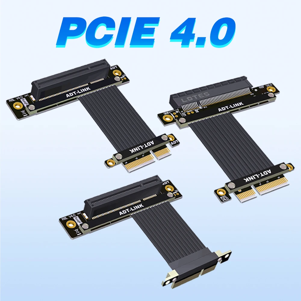 

Одинарный двойной 90 градусов прямоугольный удлинитель PCIe X4 к X8 R28SF R28SL R28SL-TL 4,0 64G/bps PCI Express 4x 8x Riser PCI-E