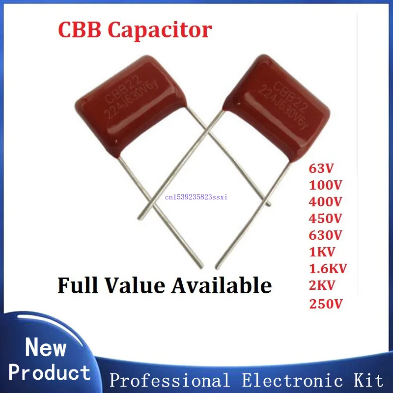 

10pcs CBB 400V 103J 223J 333J 473J 683J 104J 154J 224J 474J 334J 394J 474J 564J 684J 754J 824J 105J 125J 155J 175J 185J 205J