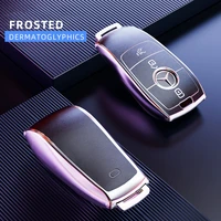 car key case for pink mercedes benz key cover 3 button cla soft tpu a c e s g class c260l e300 glc a200 cle w205 w212 protector