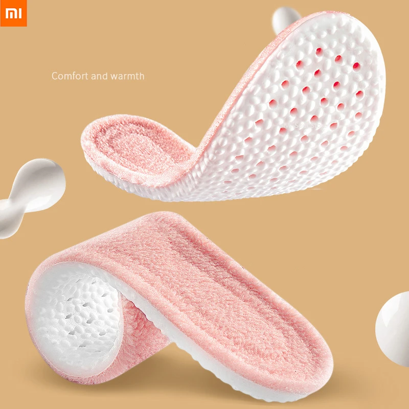 

Спортивные стельки Xiaomi Youpin дезодорирующие дышащие супер мягкие стельки высокой эластичности амортизирующие плюс бархатные теплые стельки