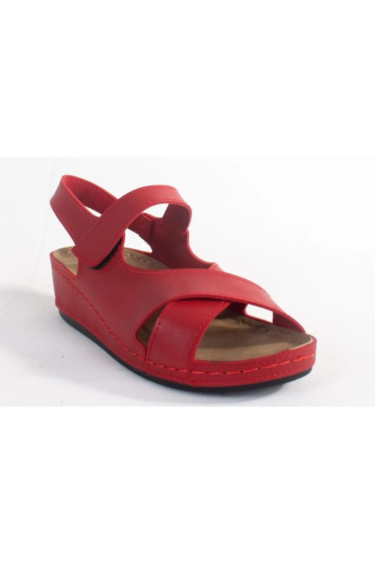 

Women Sandals Dza Red Casual Orthopedic 2022 New Summer Comfort Breathable Casual Quality Ladies Fashion Sandals