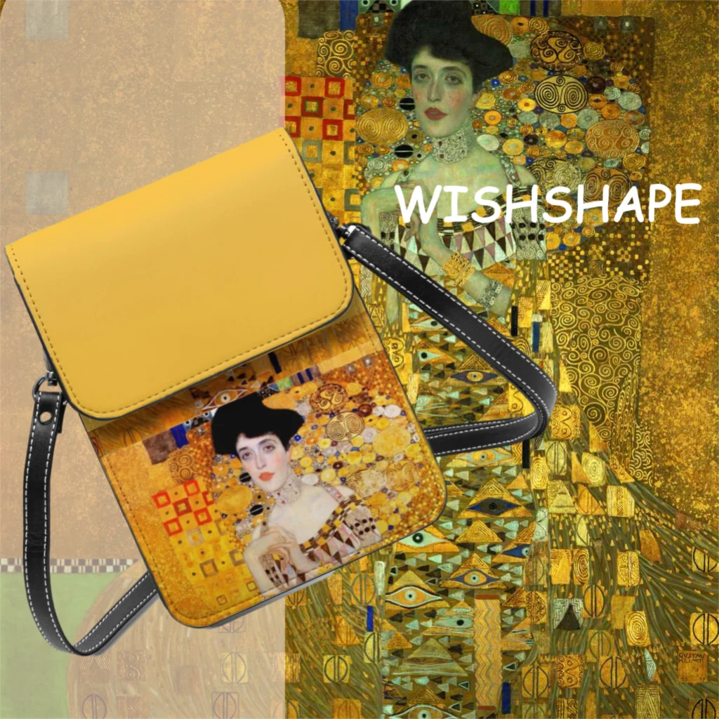 

Klimt Shoulder Bag Bulk Stylish Mobile Phone Bag Leather Streetwear Woman Bags